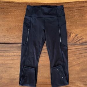 Athleta Black Rainier Tights